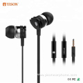 Yison Hot Sale wired in-ear earphones stereo sound